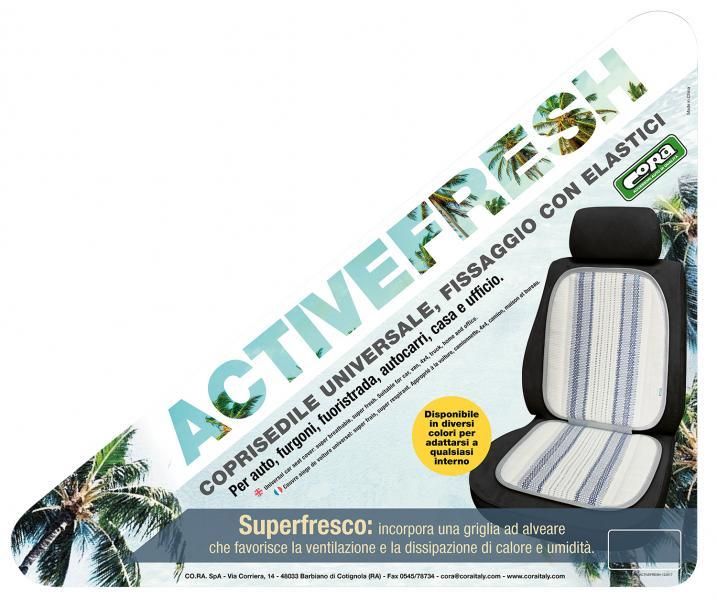 Cora Coprisedile anteriore universale Active Fresh rigato chiaro