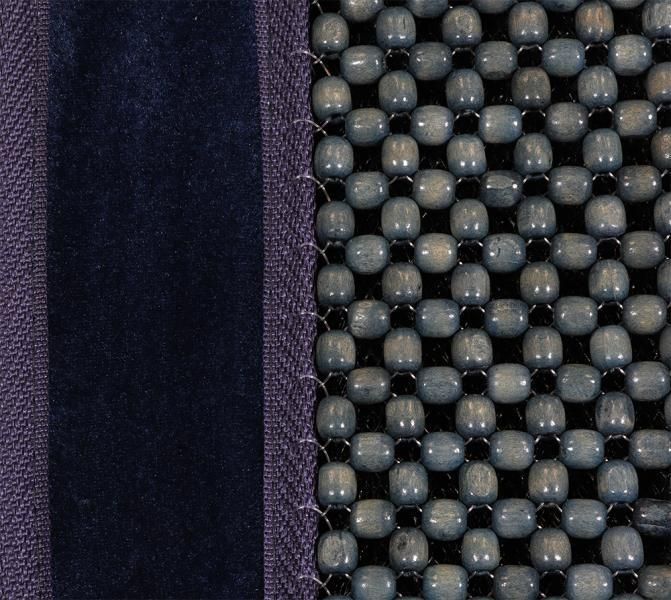 Funda universal para asiento delantero Cora de terciopelo azul