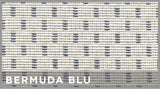 Fundas universales para asientos delanteros Cora Piper en azul Bermuda