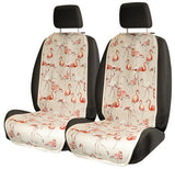 Fundas universales para asientos delanteros Cora Tanga Doubleface Flamingos/Textil Paper