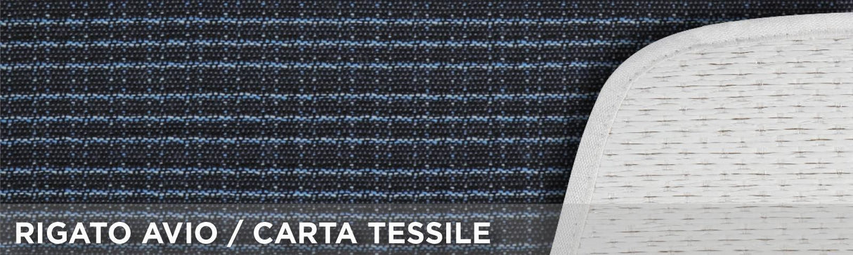 Cora Universal Front Seat Covers Tanga Doubleface Striped Air Force/Textile Paper