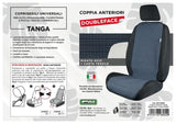 Fundas universales para asientos delanteros Cora Tanga de doble cara con rayas Air Force/Papel textil