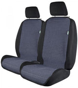 Fundas universales para asientos delanteros Cora Tanga de doble cara con rayas Air Force/Papel textil