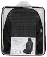 Funda universal para asiento delantero Cora Fisiocomfort, tela a rayas negras