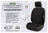 Cora Fisiocomfort Universal Front Seat Cover in Dubai Anthracite Fabric