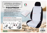 Funda universal para asiento delantero Cora Fisiofresh, azul Bermuda