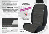 Cora Coprisedili anteriori universali Tanga Doubleface cotone millerighe/carta