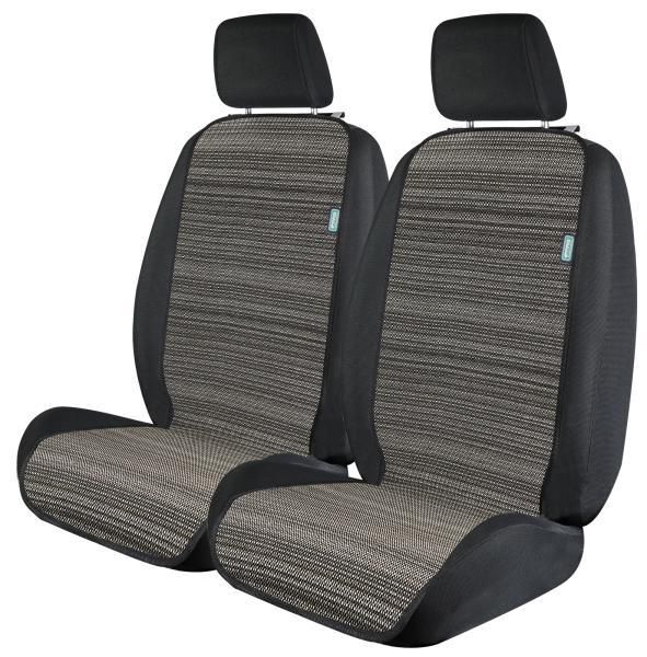 Cora Universal Front Seat Covers Tanga Doubleface Striped Cotton/Paper