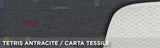 Cora Coprisedili anteriori Tanga Doubleface cotone tetris antracite/carta