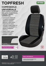 Cora Coprisedile auto anteriore universale Topfresh millerighe/carta tessile