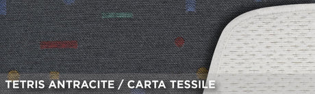 Cora Coprisedile anteriore universale Topfresh tetris antracite/carta tessile