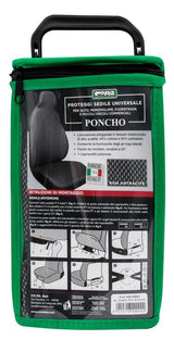 Funda de asiento delantero Poncho elástico Mezcla de algodón Antracita Cora