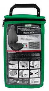 Poncho Cora para asiento delantero, mezcla de algodón elástico, color gris polvoriento