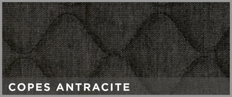 Cora Espresso Deluxe front seat covers, medium size, anthracite quilted cotton fabric