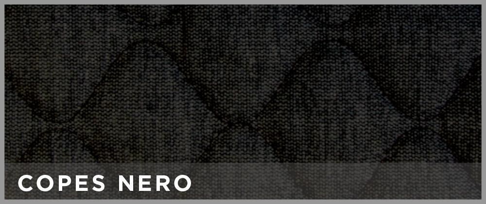 Cora Espresso Deluxe Vordersitzbezüge, Größe L, schwarzer gesteppter Baumwollstoff