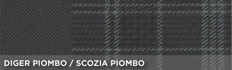 Cora Custom front seat covers Fiat Panda 12> Grey/Lead tartan cotton blend fabric