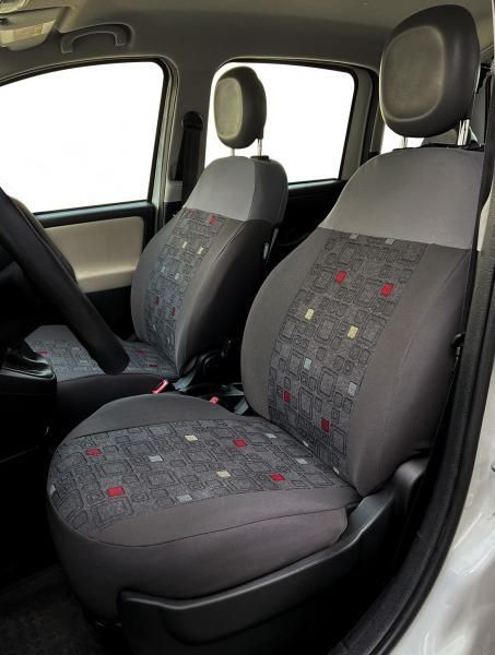 Serie Completa Coprisedili Personalizzati Fiat Panda 12> 4 Posti Grigio Cora