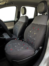 Serie Completa Coprisedili Personalizzati Fiat Panda 12> 4 Posti Grigio Cora