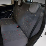 Serie Completa Coprisedili Personalizzati Fiat Panda 12> 4 Posti Grigio Cora