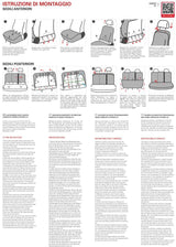 Cora Complete set of CITROEN C3 16&gt; seat covers in anthracite thousand-point fabric