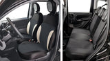 Cora Manufacturing Serie completa coprisedili personalizzati Fiat Pandina 24> 5 posti post. diviso tess. misto cotone nero/crema