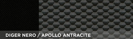 Cora Fast&amp;Smart front seat covers, special size, anthracite/black cotton blend fabric