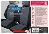 Cora Fast&amp;Smart Vordersitzbezüge, Sondergröße, anthrazit/schwarzes Baumwollmischgewebe