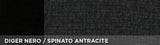 Cora Coprisedili anteriori personalizzati Lancia Ypsilon 11> tessuto misto cotone nero/antracite