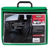 Cora Custom Vordersitzbezüge für Lancia Ypsilon 11, schwarz/anthrazit, Baumwollmischgewebe