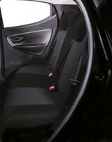 Cora Serie completa coprisedili personalizzati Lancia Ypsilon 11> tessuto misto cotone nero/antracite