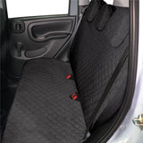 Cora Juego completo de fundas de asientos personalizadas para Fiat Panda 03> 5 plazas traseras, tejido de algodón acolchado completo, color antracita