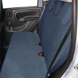Cora Complete set of custom seat covers for Fiat Panda 03> 5 rear seats, full quilted cotton fabric, aviation blue