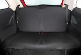 Cora Juego completo de fundas de asiento personalizadas para Fiat 500 07> trasero, largo completo, tejido mezcla de algodón gris/crema