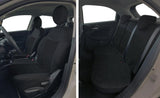 Cora Serie completa coprisedili personalizzati Fiat 500L tessuto misto cotone mosaico nero