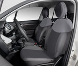 Cora Coprisedili anteriori personalizzati Fiat 500X e 500L tessuto antracite/grigio piombo
