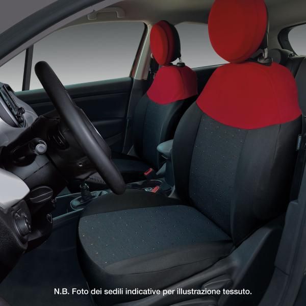 Cora Complwto Fiat 500L Diger Rosso-Nero/Black & Color