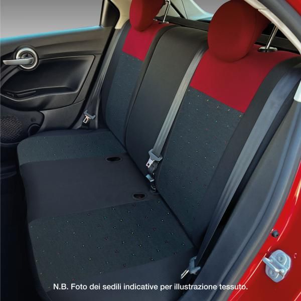 Cora Complwto Fiat 500L Diger Rosso-Nero/Black & Color