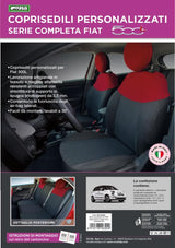 Cora Complwto Fiat 500L Diger Rosso-Nero/Black & Color