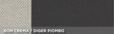 Cora Manufacturing Juego completo de fundas de asiento personalizadas para Fiat 500 07> con división trasera, tejido de algodón mixto, gris/crema