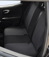 Cora Complete set of custom seat covers for DACIA Duster 10> black striped fabric