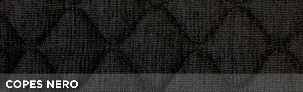 Cora Rapid front seat covers, universal size, black quilted cotton fabric