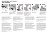Fundas de asientos delanteros Cora para furgoneta/camper Ducato X244 (2002-2006) Ron Crema