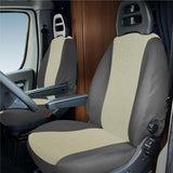 Fundas de asientos delanteros Cora para furgoneta/camper Ducato X244 (2002-2006) Ron Crema
