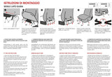 Fundas de asientos delanteros para furgoneta/camper Ducato X230 (1994-2002) Escocia Avio Cora