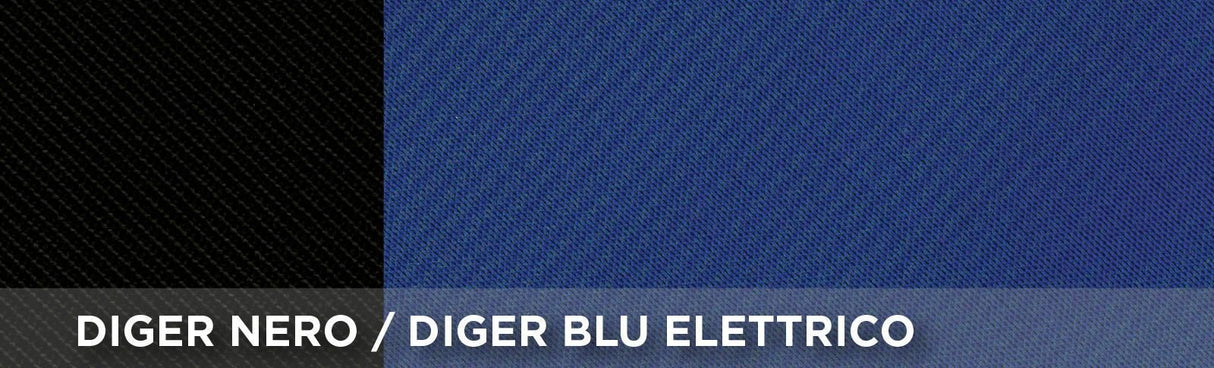 Cora Sporty Vordersitzbezüge, Einheitsgröße, schwarz/elektrisch blauer Stoff