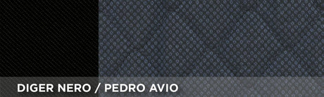 Cora Coprisedili anteriori Espresso Restyle tg. speciale tessuto misto cotone trapuntato avio/nero