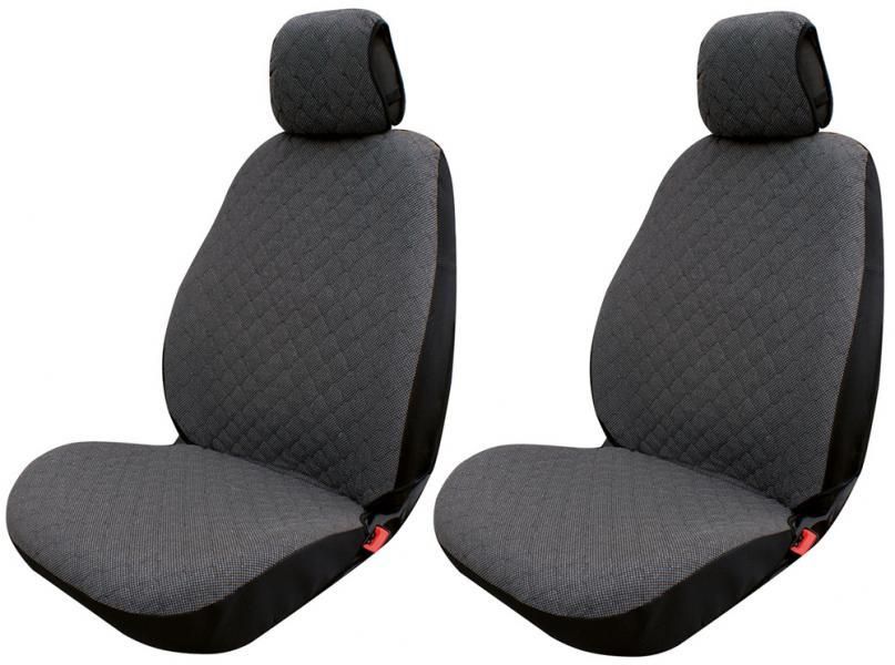 Cora Coprisedili anteriori Espresso Restyle tg. speciale tessuto misto cotone trapuntato antracite/nero