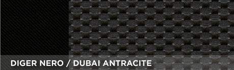 Cora Coprisedili anteriori Fast&Smart tg. media tessuto misto cotone antracite/nero