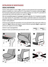 Cora Coprisedili anteriori Fast&Smart tg. media tessuto misto cotone grigio/nero