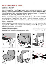 Cora Coprisedili anteriori Fast&Smart tg. grande tessuto misto cotone antracite/nero